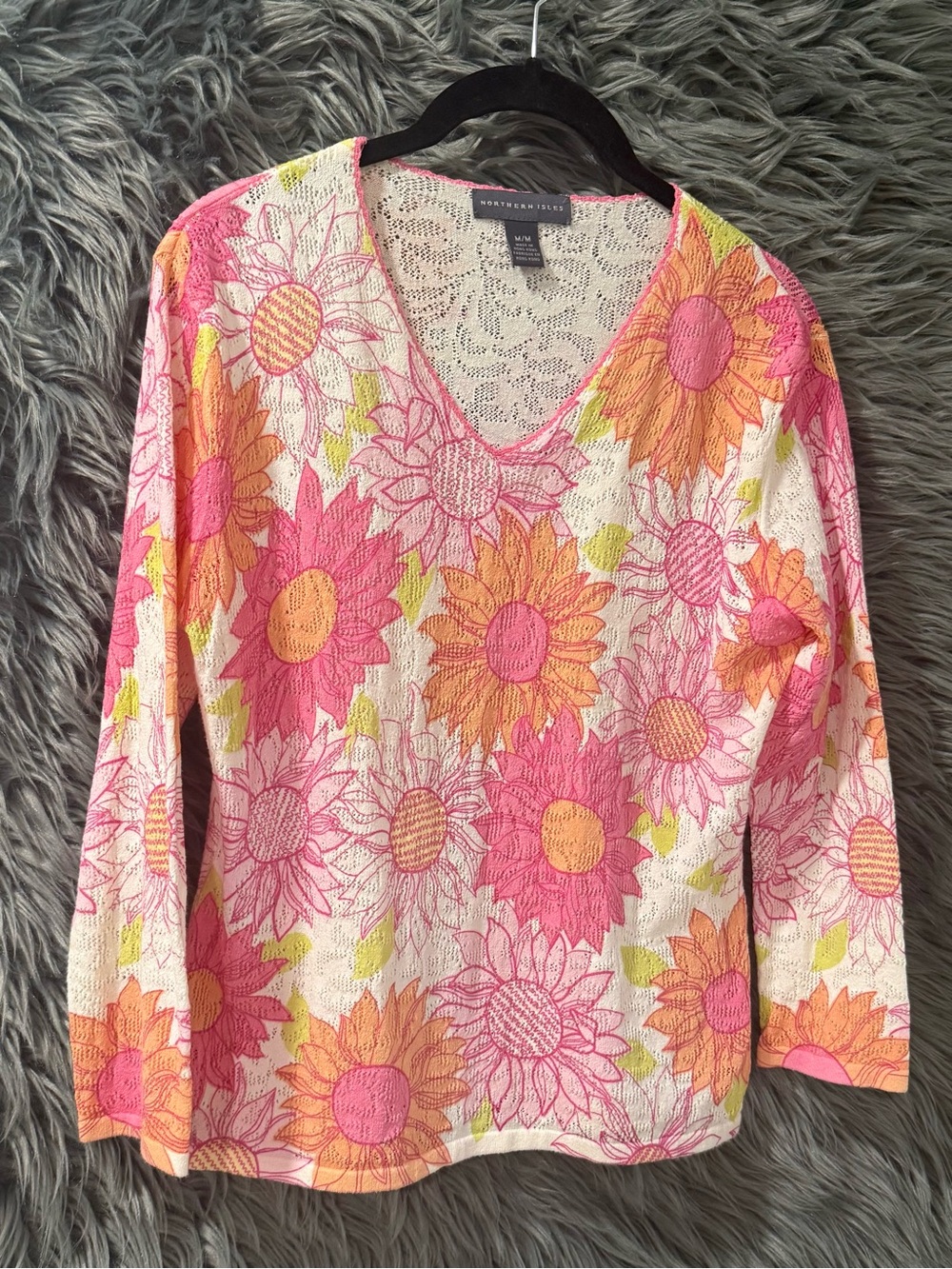 Northern Isles Blouse - Size Medium | Color: Pink
